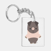 かわいい強いキャラクター豚アクリルキーホルダー キーホルダー (正面左)