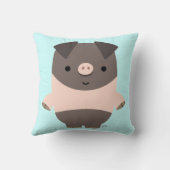 かわいい強いマンガ豚の枕 クッション (裏面)