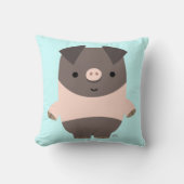 かわいい強いマンガ豚の枕 クッション (正面)