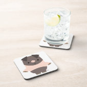 かわいい強いマンガ豚コースターセット コースター (右側)