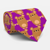 かわいい強い漫画のクマのネクタイ ネクタイ (ロール)