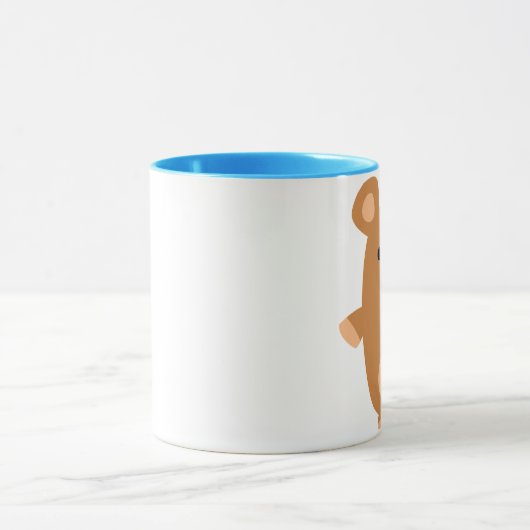 かわいい強い漫画クマのマグカップ マグカップ (中央)