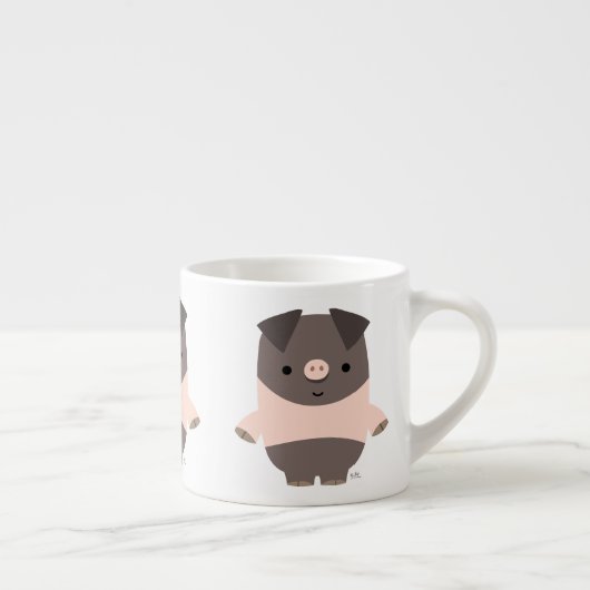 かわいい強い漫画ピグエスプレッソマグカップ エスプレッソカップ (右)