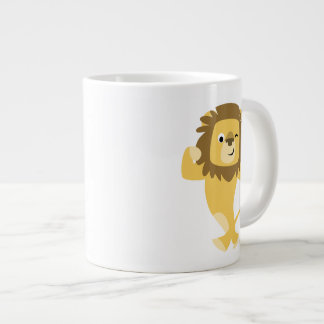 かわいい強い漫画ライオンのジャンボマグカップ ジャンボコーヒーマグカップ