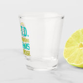 かわいい強迫テニス障害 ショットグラス (右)