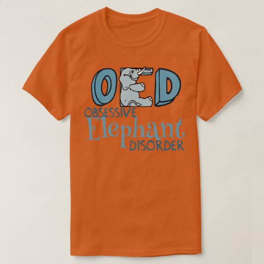 かわいい強迫象の病気 Tシャツ (デザイン正面)