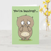 かわいい当惑させていたハムスターの漫画を残しています カード (黄色い花)