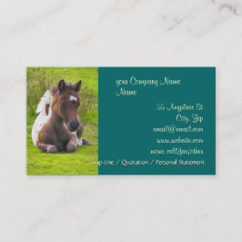 かわいい当歳の子馬の名刺 名刺