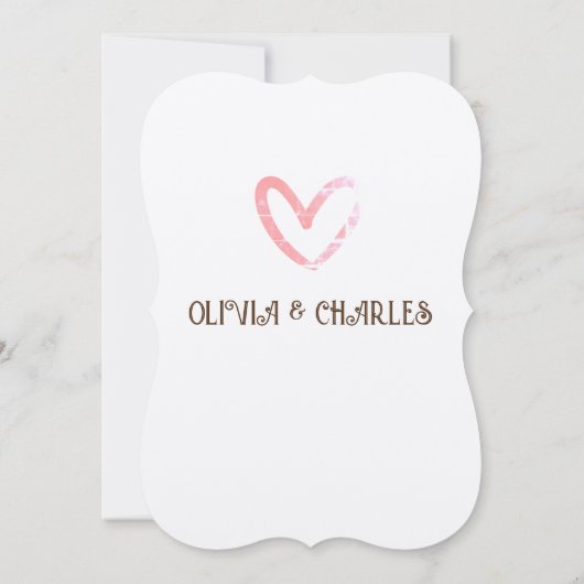 かわいい彼または彼女の赤ちゃんシャワー招待状カード 招待状 (裏面)