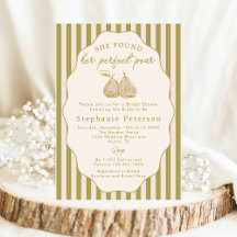 かわいい彼女は完璧な梨のブライダルシャワー