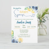 かわいい彼女は彼女のメイン絞りブライダルシャワー 招待状 (スタンド正面)