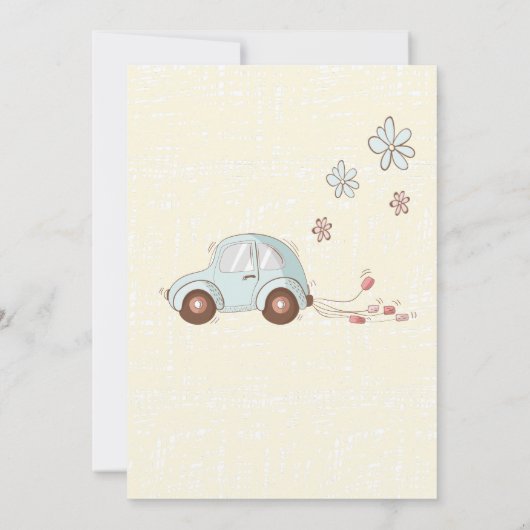 かわいい彼女はYes漫画のスタイル日付を保存した 招待状 (裏面)