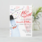 かわいい彼/彼女の幽霊ハロウィンジェンダーがパーティーを明かす 招待状 (スタンド正面)