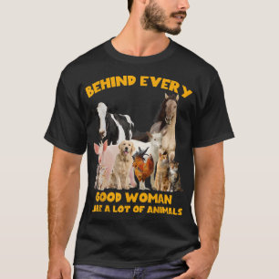かわいい後ろすべての良い女性は動物の多いF Tシャツ