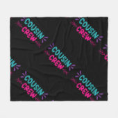 かわいい従兄弟クルー フリースブランケット (正面(横))