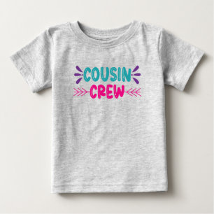 かわいい従兄弟クルー ベビーTシャツ