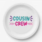 かわいい従兄弟クルー ペーパープレート (正面)