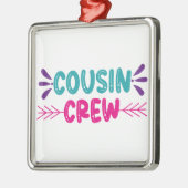 かわいい従兄弟クルー メタルオーナメント (左)