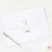 かわいい得花嫁?結婚のシール – シール (封筒)