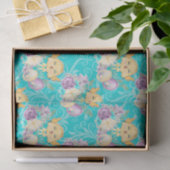 かわいい復活祭のチキンカラフルパターン 薄葉紙 (ギフト)