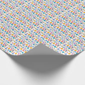 かわいい復活祭のドードル春の花柄 ラッピングペーパー (角)