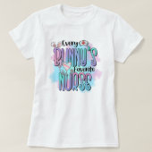 かわいい復活祭のナース感謝 Tシャツ (デザイン正面)