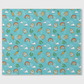 かわいい復活祭のパターン ラッピングペーパー (フラット)