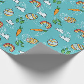 かわいい復活祭のパターン ラッピングペーパー (角)