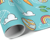 かわいい復活祭のパターン ラッピングペーパー (ロールコーナー)