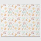 かわいい復活祭のパターン ラッピングペーパー (フラット)