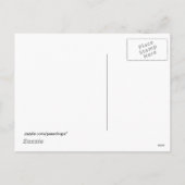 かわいい復活祭の子羊と卵のかご シーズンポストカード (裏面)