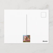 かわいい復活祭の子羊と花 – 復活祭 ポストカード (裏面)