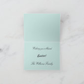 かわいい復活祭の子羊、クロッカス、復活祭の卵、 シーズンカード (内部)