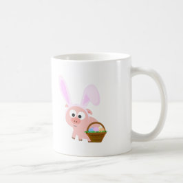 かわいい復活祭の豚 コーヒーマグカップ
