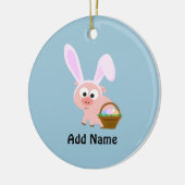 かわいい復活祭の豚 セラミックオーナメント (左)