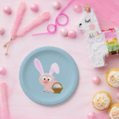 かわいい復活祭の豚 ペーパープレート (パーティー)