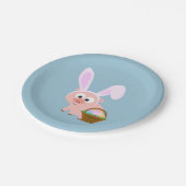 かわいい復活祭の豚 ペーパープレート (アングル)