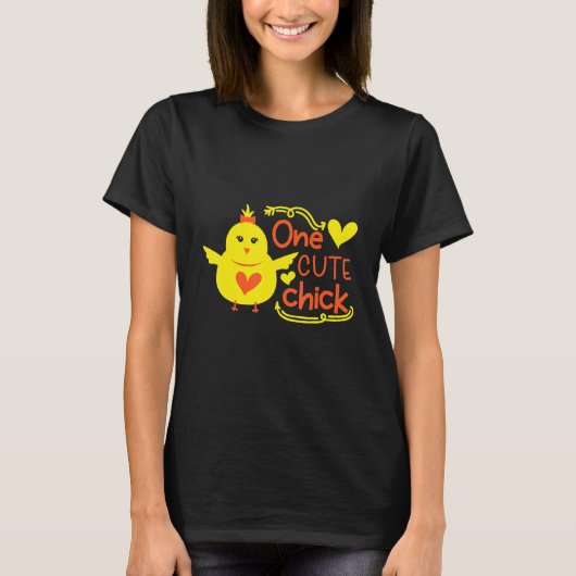 かわいい復活祭の雛が私を掘る Tシャツ (正面)