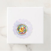 かわいい復活祭の雛、花、カラフル卵 フェイバータグ (インサイチュ)