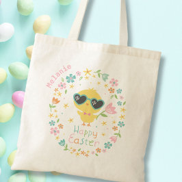 かわいい復活祭の雛（花） トートバッグ