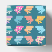 かわいい復活祭バニーパターンブルー フェイバーボックス (上部)