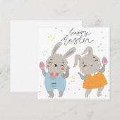 かわいい復活祭 シーズンカード (正面/裏面)