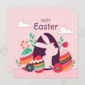 かわいい復活祭 シーズンカード (正面/裏面)