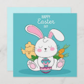 かわいい復活祭 シーズンカード (正面/裏面)