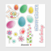 かわいい復活祭 シール (シート)