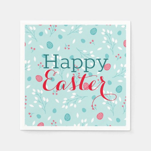 かわいい復活祭 スタンダードカクテルナプキン (正面)