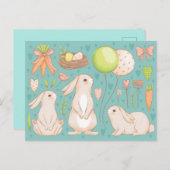 かわいい復活祭 ポストカード (正面/裏面)