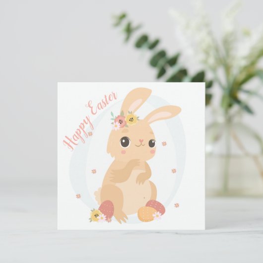 かわいい復活祭 招待状 (スタンド正面)