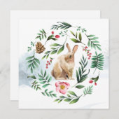 かわいい復活祭 招待状 (正面/裏面)