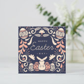 かわいい復活祭 招待状 (スタンド正面)